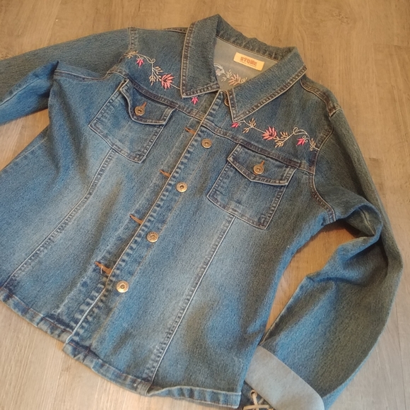 Stone Jackets & Blazers - Vintage Jean Jacket